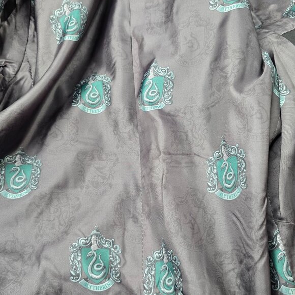 Harry Potter Wizarding World Slytherin 40R Mens Green Velvet Jacket - Picture 4 of 11